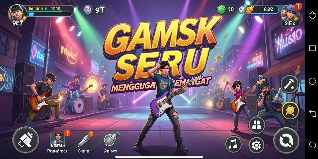Gameplay 9ET yang seru dan interaktif dengan musik yang menghentak.